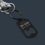 Black Bottle Opener Keyring 'Ski Hard, Apres Harder' | Key Accessory | Gift For Dad | Fathers Day | Skiing, thumbnail 2 of 3