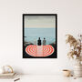 Conversations By The Sea Friendship Wall Art Print, thumbnail 4 of 6