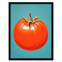 Simple Tomato Orange Red Blue Kitchen Wall Art Print, thumbnail 5 of 6