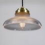 Glass Ribbed Pendant Light, thumbnail 3 of 3