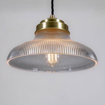 Glass Ribbed Pendant Light, 3 of 3