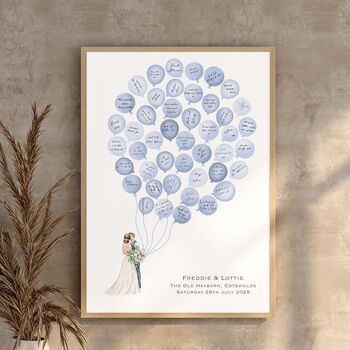 Personalised Balloon Wedding Guest Book, 2 of 6