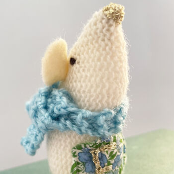 Personalised Knitted Christmas Mouse, 2 of 3