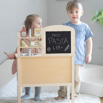 Personalised Wooden Cream Toy Kitchen, 2 of 4