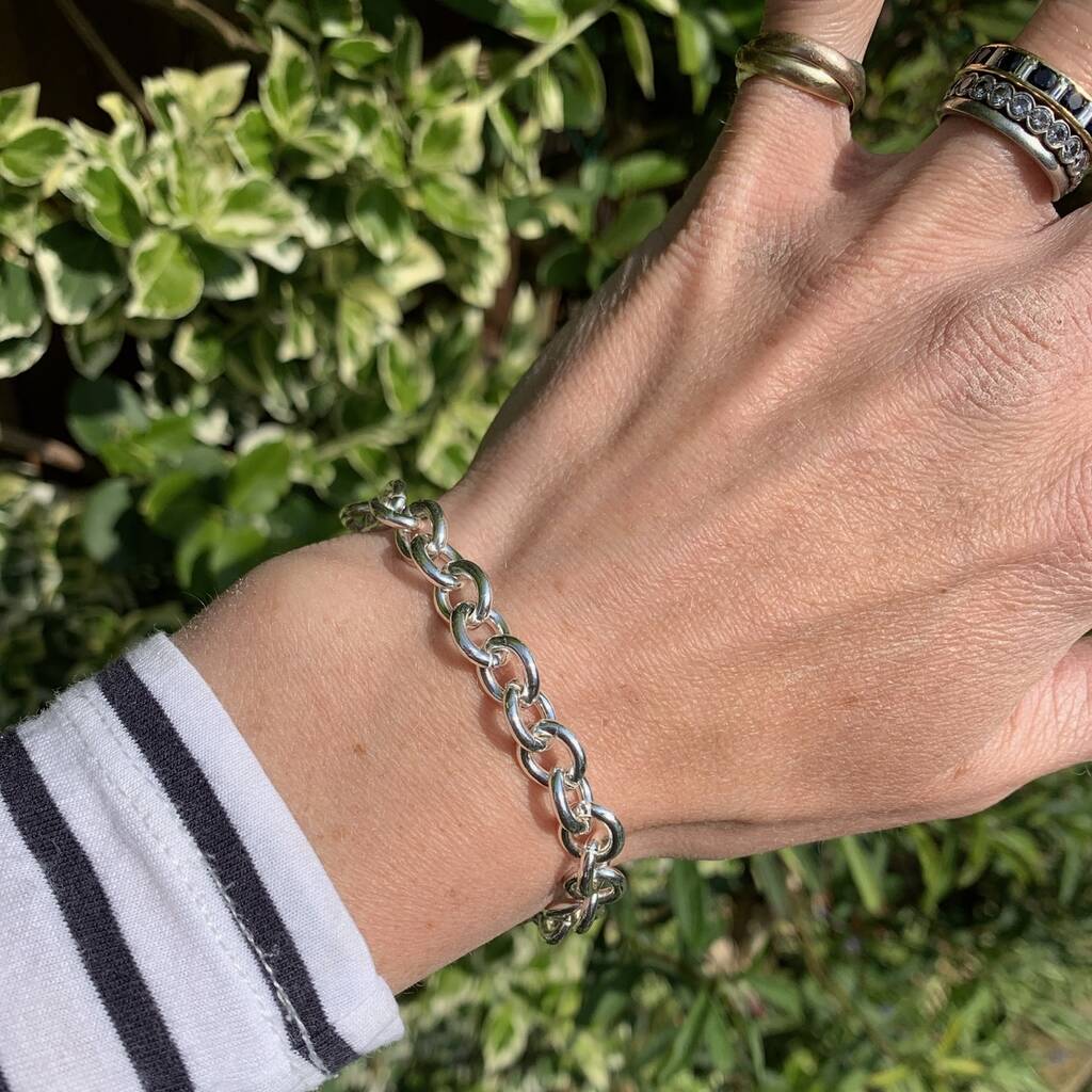 Carneby Sterling Silver T Bar Bracelet By Auree Jewellery