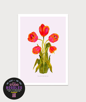 Tulipa Botanical Eco Print One Print = One Tree, 2 of 6