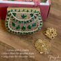 Tehraan Green And Gold Minaudière, thumbnail 5 of 6