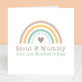 Our First Mother's Day Rainbow Card, 3 of 4