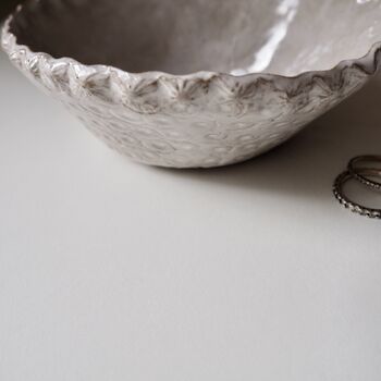 Handmade Personalised Ceramic Special Date Ring Dish, 4 of 9