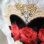Ivory Embroidered Heart Wedding Jacket, thumbnail 3 of 10