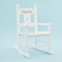 Personalised White Star Children's Rocking Chair, thumbnail 1 of 3