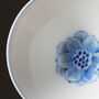 Blue White Porcelain Cup Set Of Two Peony, thumbnail 3 of 4