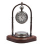 Personalised Desk Clock With Compass, thumbnail 1 of 12