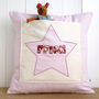 Personalised Star Pocket Cushion Gift For Girls, thumbnail 3 of 12
