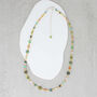 Ancient Forest Opal Sterling Silver Beaded Gemstone Necklace, thumbnail 1 of 4