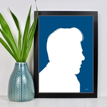 Contemporary Personalised Silhouette Portraits, 8 of 11