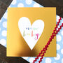 Gold Foiled New Baby Greetings Card, thumbnail 4 of 5