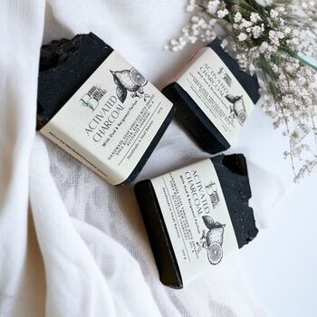 Soap Bar With Exfoliating Activated Charcoal, Oud And Bergamot, 5 of 6