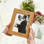 Personalised Oak Wedding Photo Frame, thumbnail 1 of 12