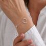 50th Birthday Bead Slider Bracelet, thumbnail 2 of 3
