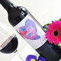 Personalised Watercolour Heart Premium Wine Bottle, thumbnail 7 of 8