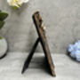 Floral Black And Gold Aged Photo Frame Freestanding 6x4, thumbnail 3 of 10