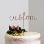 Custom Personalised Wire Cake Topper, thumbnail 1 of 9