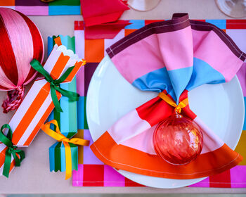 Colourful Pink And Orange Stripe Crackers, 6 of 7