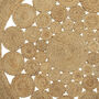 Karna Large Jute Circles Rug, thumbnail 3 of 7