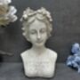 26cm Cream Vintage Style Ladies Bust Head Statue Decor, thumbnail 2 of 11