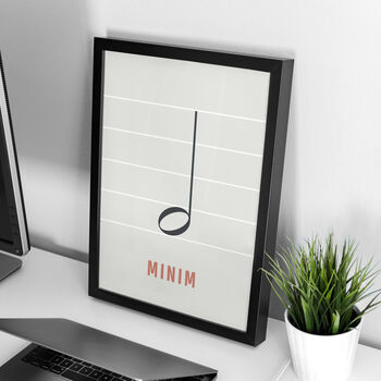 Minim Note Print | Music Theory Poster, 2 of 10