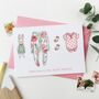 Personalised Pink New Baby Clothes Card, thumbnail 4 of 6