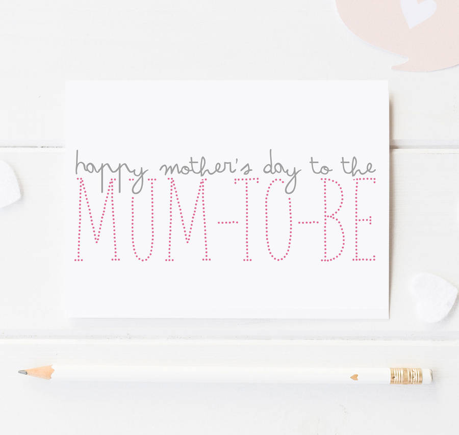 'Mum To Be' Mother's Day Card