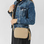 Taupe Leather Personalised Crossbody Box Handbag, thumbnail 5 of 12