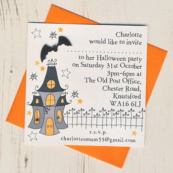 Personalised Halloween Party Invitations, 2 of 3