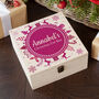 Personalised Snowflake Wreath Christmas Eve Box, thumbnail 7 of 8