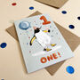 Penguin 1st Birthday Card, thumbnail 3 of 6