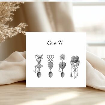 Cara Ti Love Welsh Spoons Card, 3 of 7