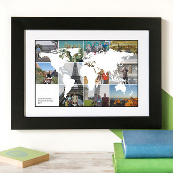 Personalised World Travel Photo Collage Map, 6 of 12