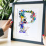 Personalised J To S Bright Wildlife Initials Print, thumbnail 12 of 12