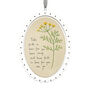Elegant White Scallop Oval Porcelain Hanging Frame How Far You've Come, thumbnail 3 of 3
