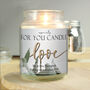 Personalised Love Large Scented Candle Jar, thumbnail 3 of 5