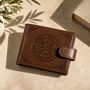 Gifts For Men Viking Brown Faux Leather Wallet For Him, thumbnail 7 of 7