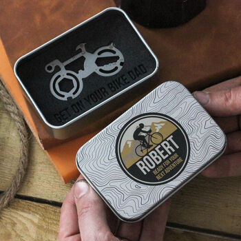 Personalised Road Bike Cycling Travel Tool Gift For Dad, 9 of 11