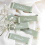 Sage Green Handwritten Wedding Place Name Card, thumbnail 1 of 4