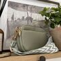 Personalised Lola Embossed Faux Leather Cross Body Bag, thumbnail 7 of 7