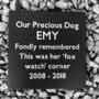 Personalised Pet Hand Crafted Slate Memory Plaque, thumbnail 1 of 3