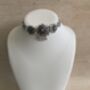 Indian Oxidised Pearl And Pota Stone Lightweight Choker Set, thumbnail 2 of 9