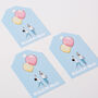 Blue Fly With Me Gift Tags Three Pack, thumbnail 2 of 2