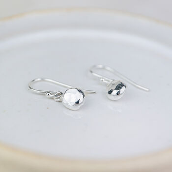 Sterling Silver Nugget Earrings, 3 of 3
